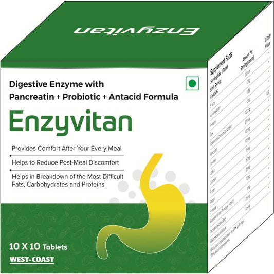 ENZYVITAN Tablet 10's - Global Surgicals