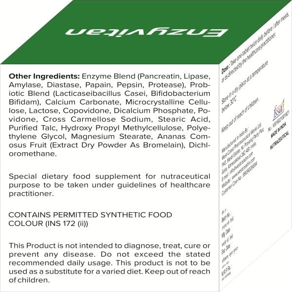 ENZYVITAN Tablet 10's - Global Surgicals