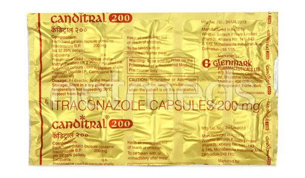Canditral 200mg Capsule 10'S