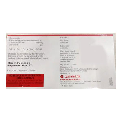 PASILOW 100mg Capsule 5's