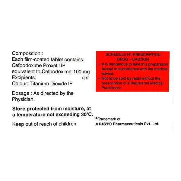 Monocef O 100mg Tablet 10'S