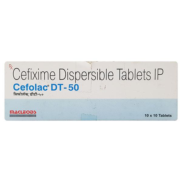 Cefolac DT 50mg Tablet 10'S