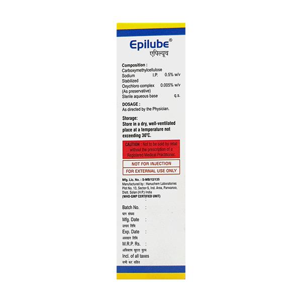 EPILUBE Eye Drops 10ml - Global Surgicals