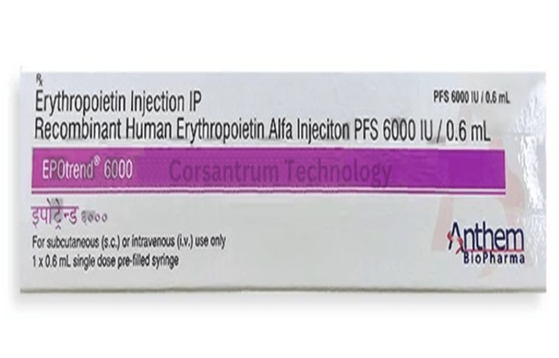 Epotrend 6000 0.6ml Injection - Global Surgicals