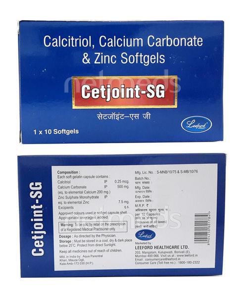 Cetjoint SG Capsule 10'S