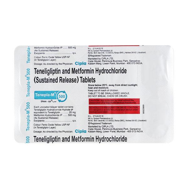 Tenepla M 500/20mg Tablet 10'S