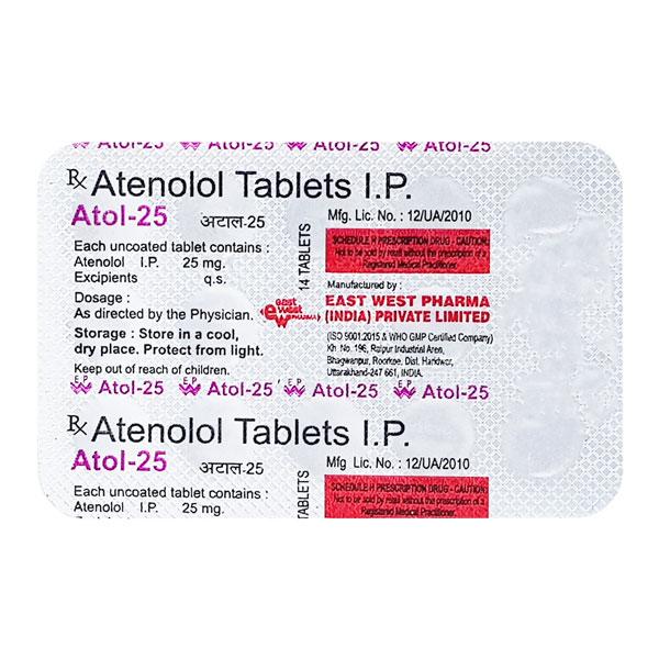 Atol 25mg Tablet 14'S