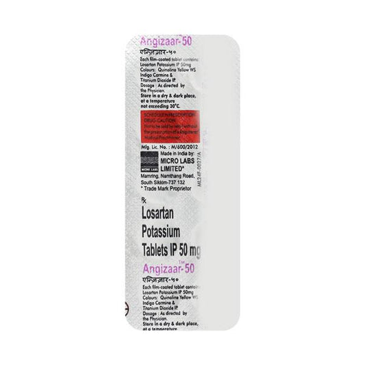 Angizaar 50mg Tablet 10'S