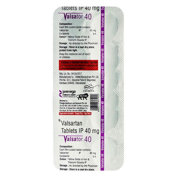 VALSATOR 40 Tablet 10's