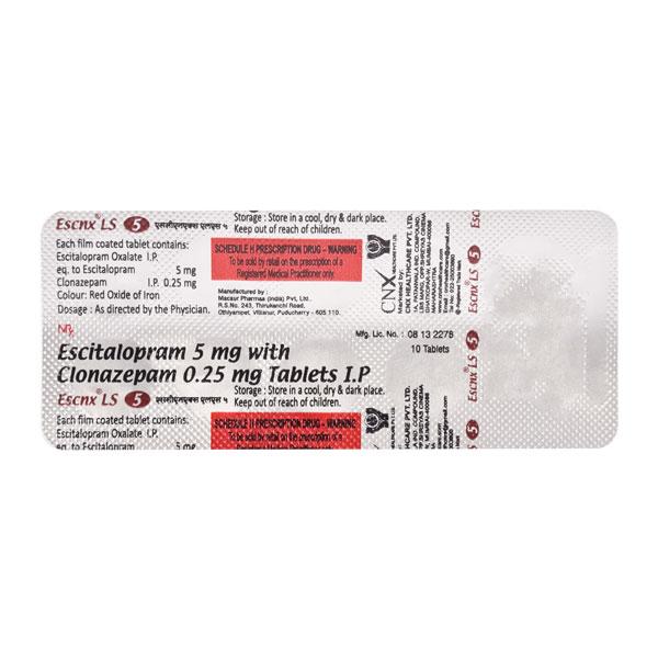 ESCNX LS 5mg Tablet 10's - Global Surgicals