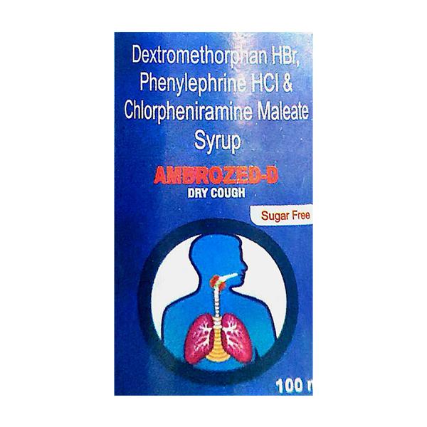 AMBROZED D DRY COUGH SUGAR FREE Syrup 100ml