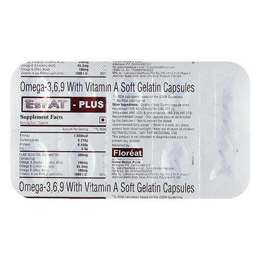 ESFAT PLUS Capsule 10's - Global Surgicals