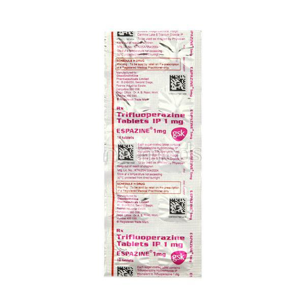 Espazine 1mg Tablet 10'S - Global Surgicals
