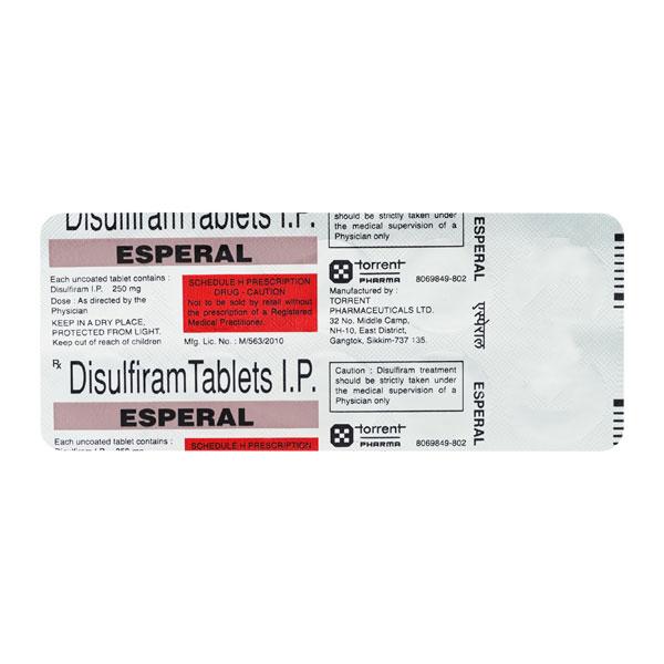 Esperal Tablet 10'S - Global Surgicals