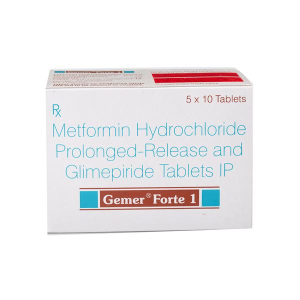 Gemer Forte 1mg Tablet 10'S