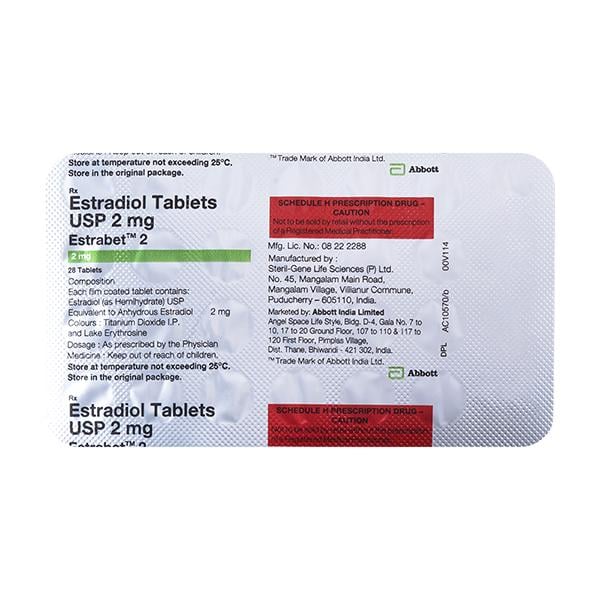 Estrabet 2mg Tablet 28'S - Global Surgicals