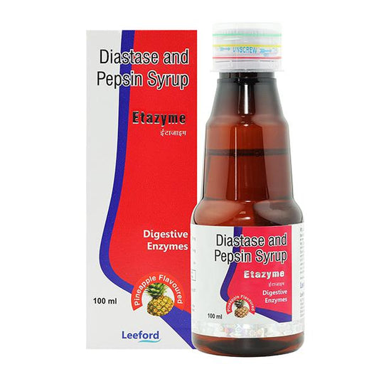 ETAZYME Pineapple Flavoured Syrup 100ml - Global Surgicals