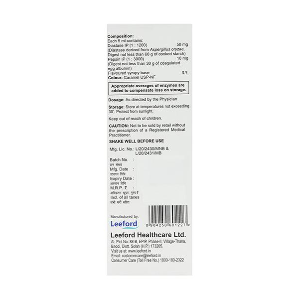ETAZYME Pineapple Flavoured Syrup 100ml - Global Surgicals