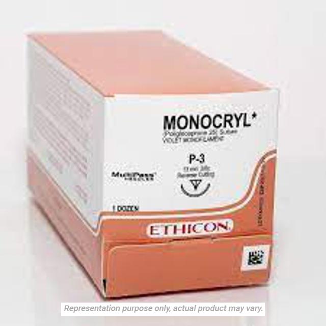 Ethicon Monocryl Suture 0 - 0 - Global Surgicals