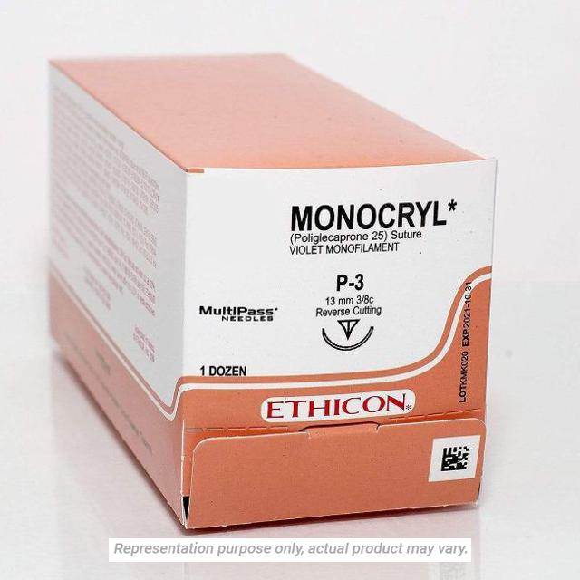 Ethicon Monocryl Suture 2 - 0 - Global Surgicals