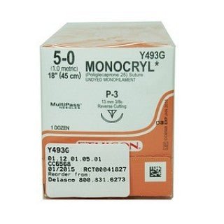 Ethicon Monocryl Suture 5 - 0 - Global Surgicals