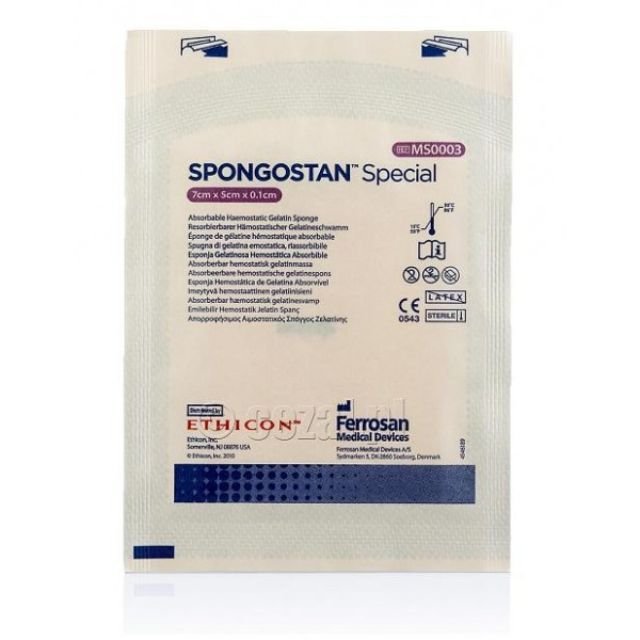 Ethicon Spongostan Absorbable Gelatin Sponge - Global Surgicals