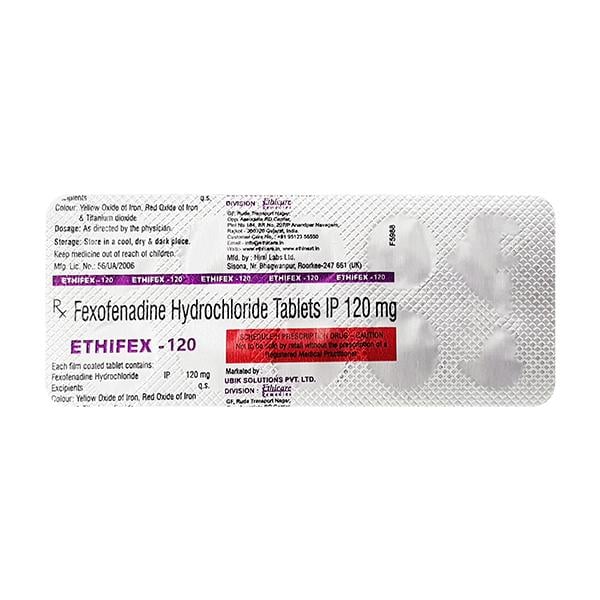 ETHIFEX 120 Tablet 10's - Global Surgicals