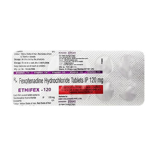 ETHIFEX 120 Tablet 10's - Global Surgicals
