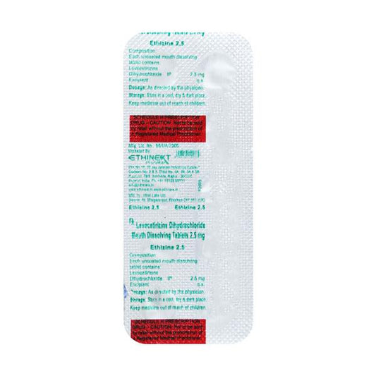 ETHIZINE 2.5mg Tablet 10's - Global Surgicals