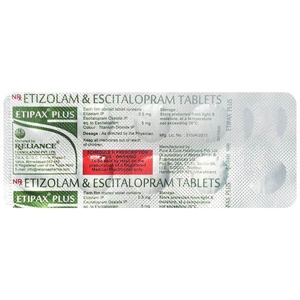 ETIPAX PLUS Tablet 10's - Global Surgicals