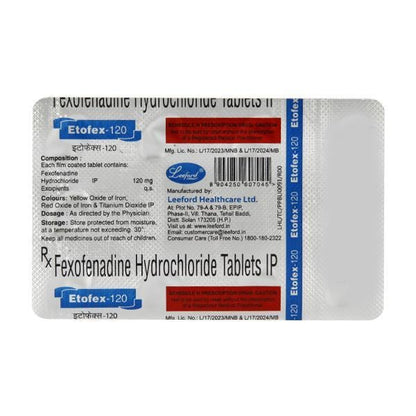 Etofex 120mg Tablet 10'S - Global Surgicals