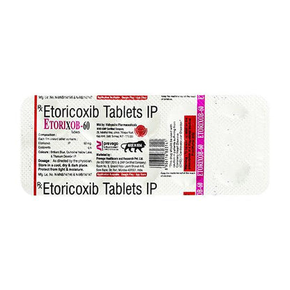 ETORIXOB 60 Tablet 10's - Global Surgicals