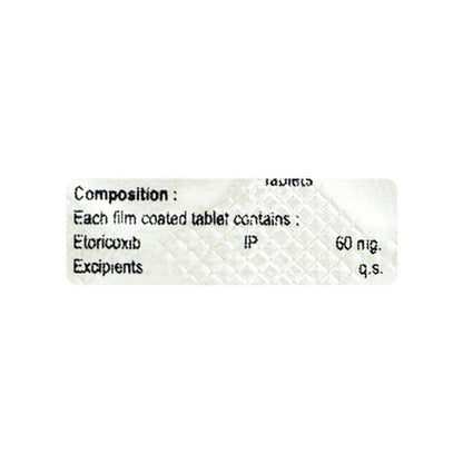 ETORIXOB 60 Tablet 10's - Global Surgicals