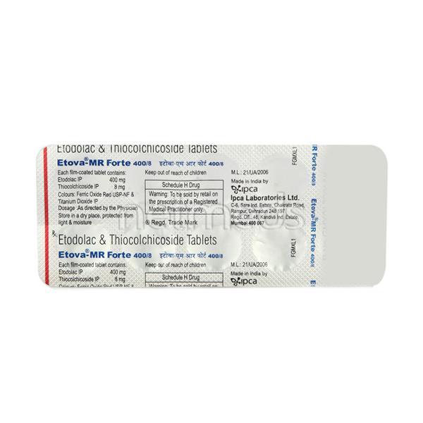 Etova MR Forte 400/8 Tablet 10'S - Global Surgicals