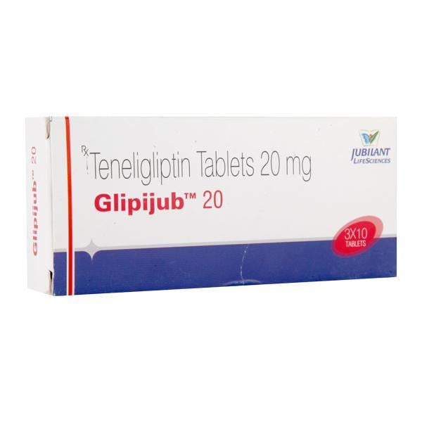 Glipijub 20mg Tablet 10'S