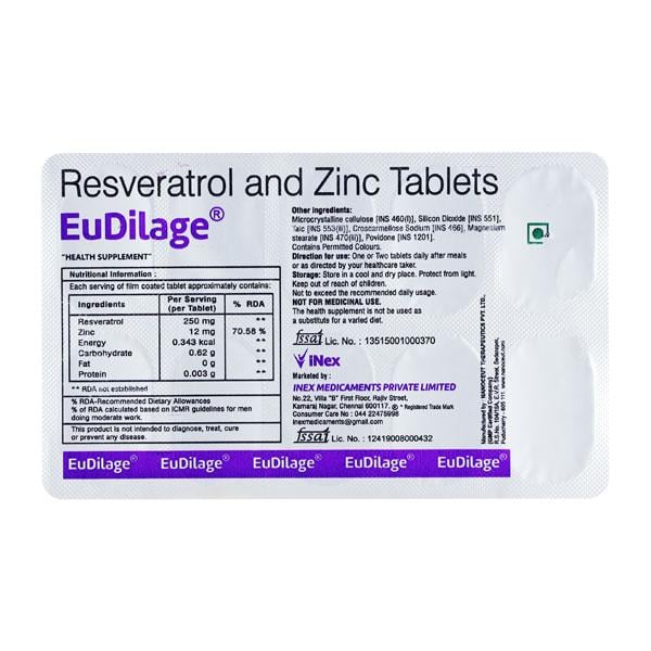 EUDILAGE Tablet 10's - Global Surgicals