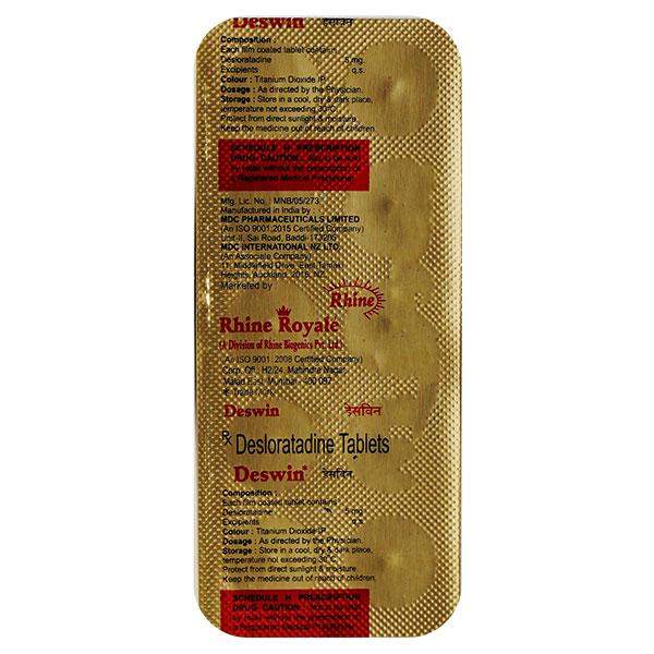 DESWIN 5mg Tablet 10's
