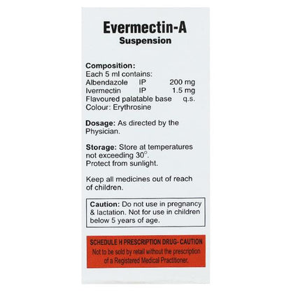 EVERMECTIN A Oral Suspension 10ml - Global Surgicals