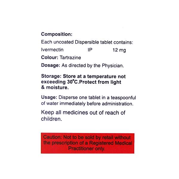 EVIMECTIN DT Tablet 4's - Global Surgicals
