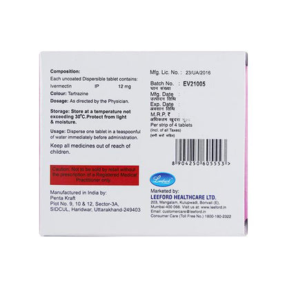 EVIMECTIN DT Tablet 4's - Global Surgicals