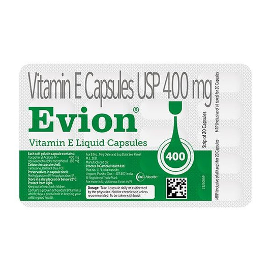 Evion 400 Capsule 20's - Global Surgicals