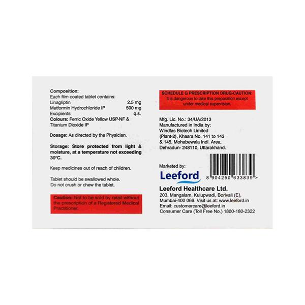 LINAFORD 2.5 M Tablet 10's