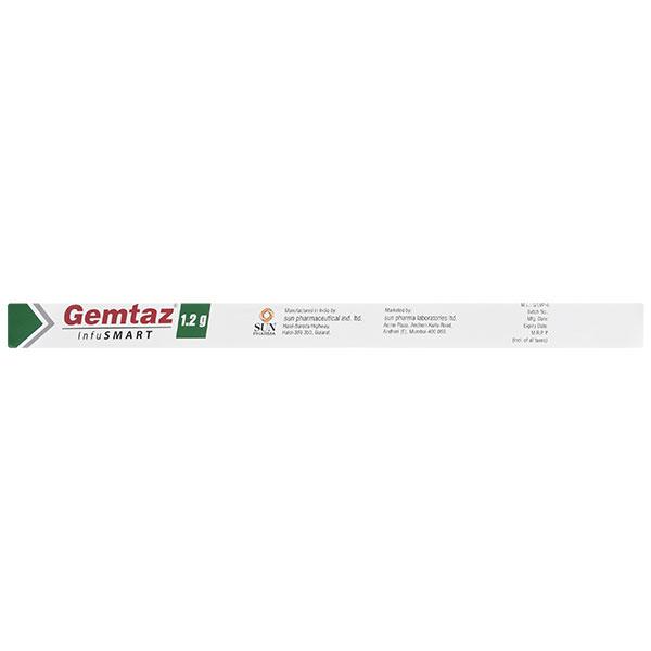 GEMTAZ INFUSMART 1.2gm Injection 120ml