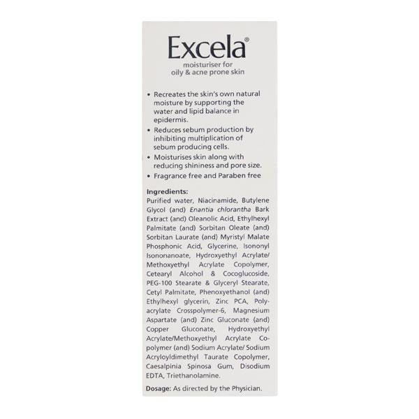 Excela Moisturiser For Oily & Acne Prone Skin Cream 50gm - Global Surgicals