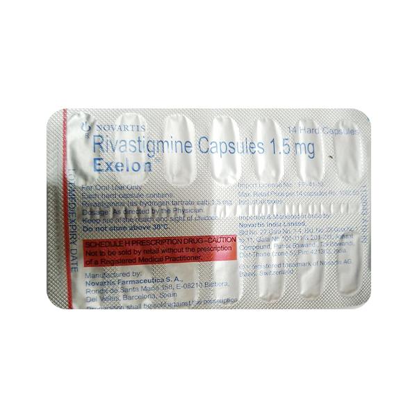Exelon 1.5mg Capsule 14'S - Global Surgicals