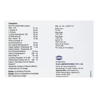 Extend Hair Tablet 10'S - Global Surgicals