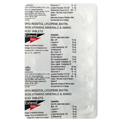Extend Hair Tablet 10'S - Global Surgicals