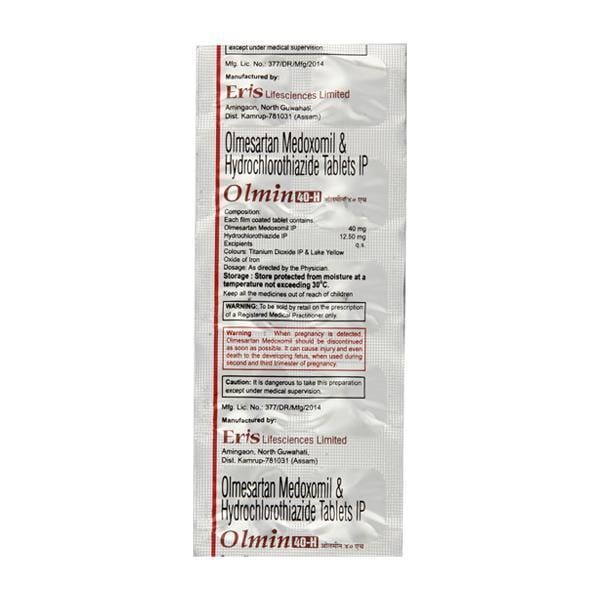 Olmin H 40mg Tablet 10'S