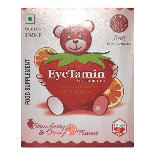 EYETAMIN STRAWBERRY & ORANGE FLAVOUR Gummies 30's - Global Surgicals