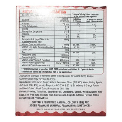 EYETAMIN STRAWBERRY & ORANGE FLAVOUR Gummies 30's - Global Surgicals